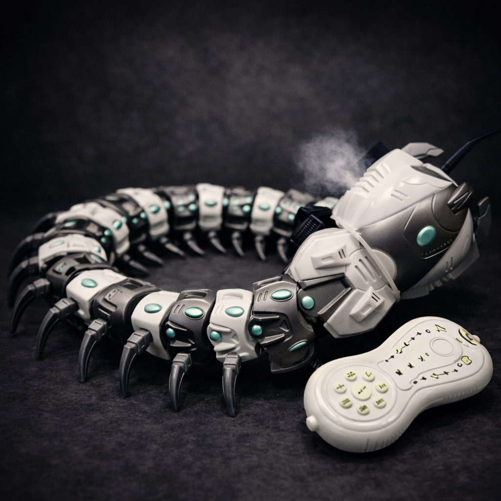 Remote Control Spray Centipede Toy | 2.4GHz RC Mechanical Insect with Lights & Sound for Kids