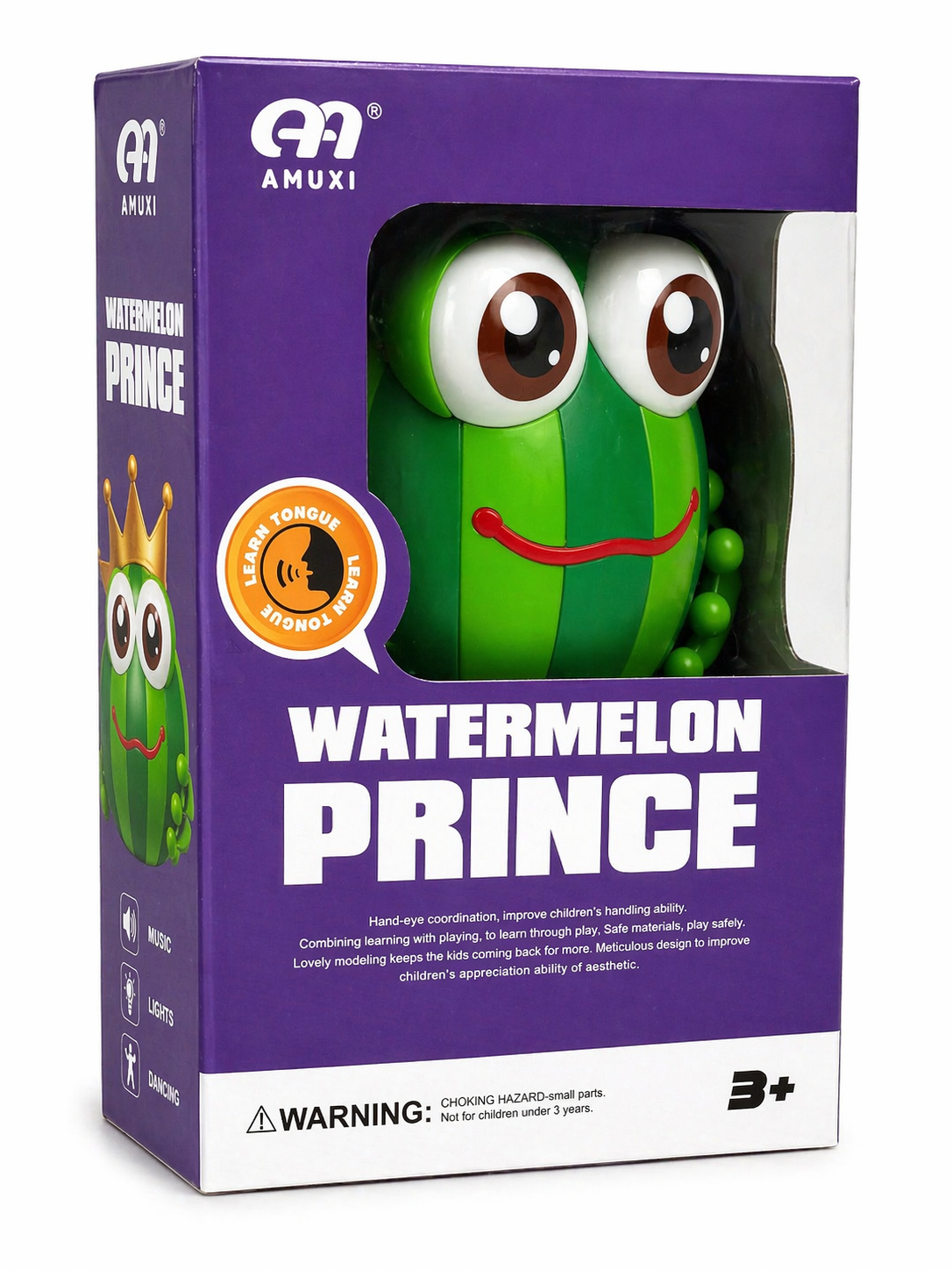 Watermelon Prince Dancing Toy with Lights & Sound – Musical Cartoon Toy | Fun Learning & Interactive Gift