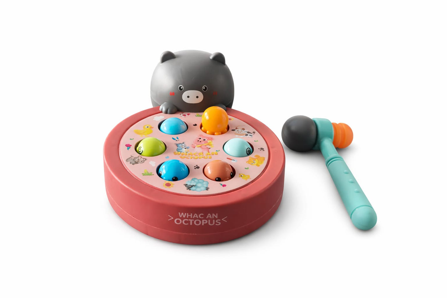 Kids Octopus Whack Game Toy with Hammer | Hand-Eye Coordination Learning Toy | Interactive Educational Toy for Toddlers