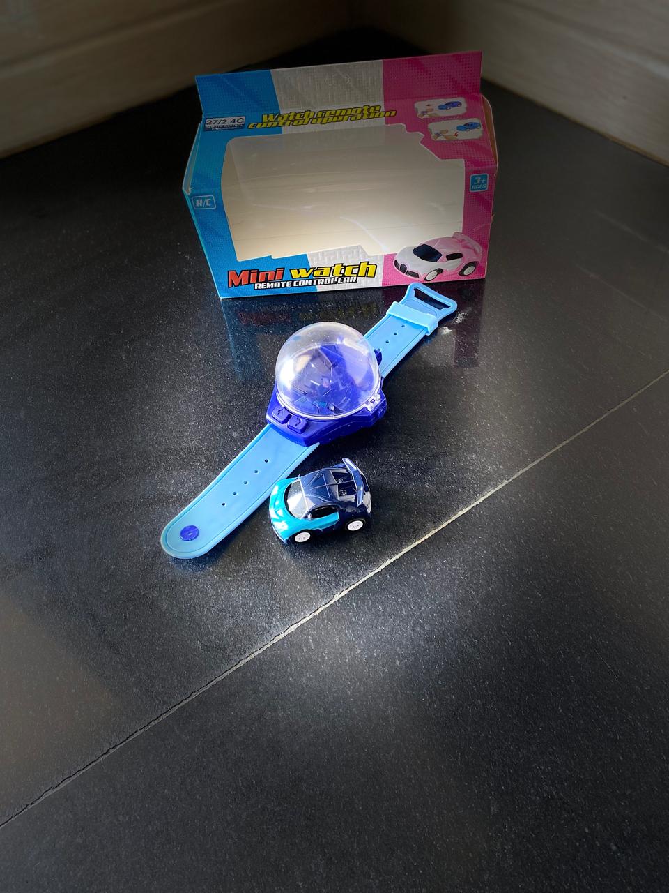 Mini Watch Remote Control Car – Wrist Watch RC Car Toy with Mini Racing Car