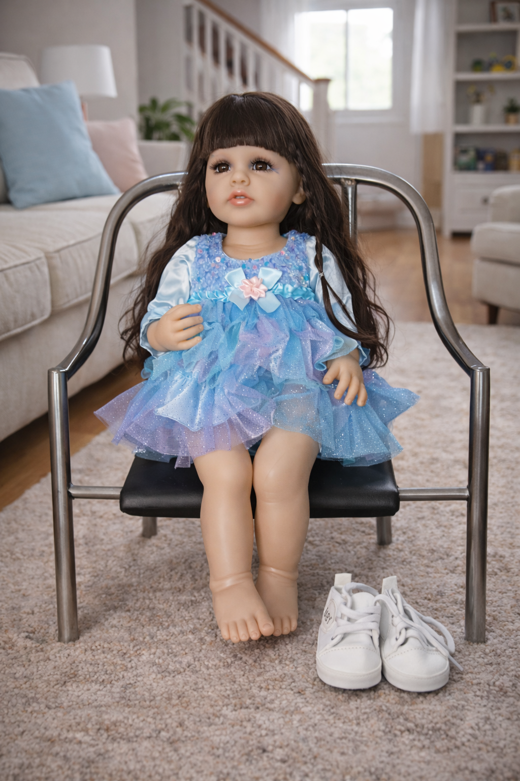 Interactive Crying & Laughing Realistic Baby Doll with Diaper β Soft Body Cute Doll Gift