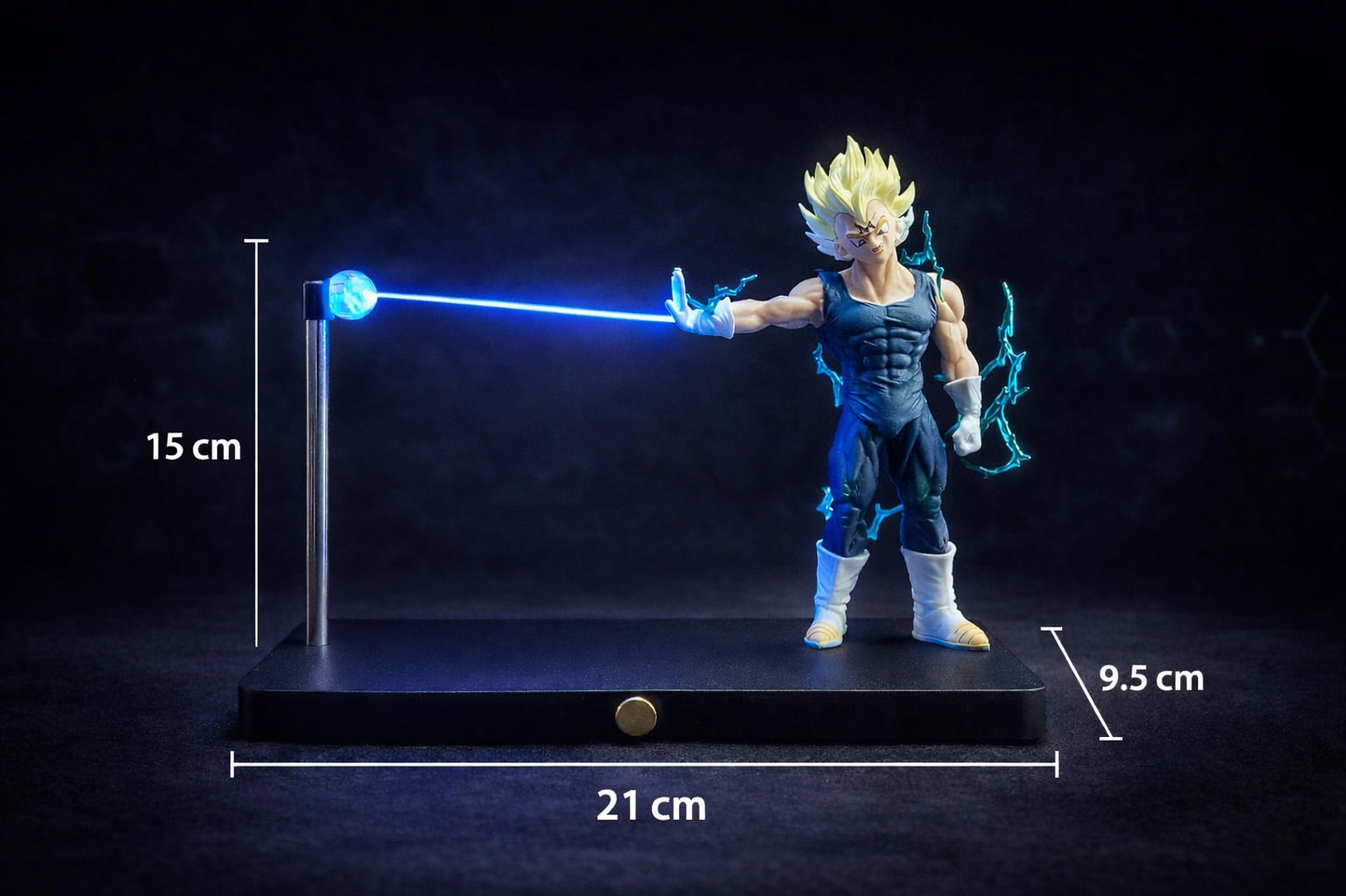 Dragon Ball Magnetic Levitation Light – Anime LED Floating Lamp with Induction Switch | Vegeta Figure Night Lamp