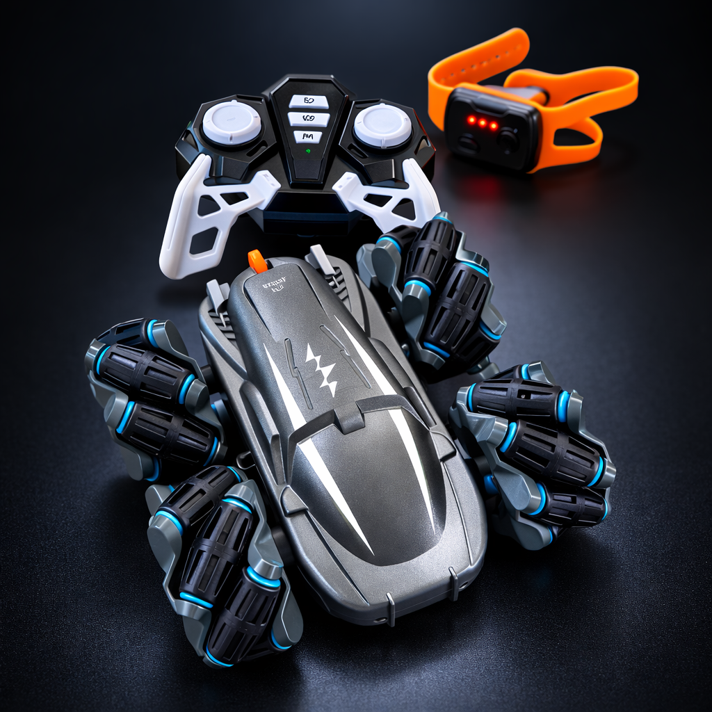 Gesture Control RC Stunt Car for Kids – 360° Rotating Double-Sided Drift Remote Control Car Toy