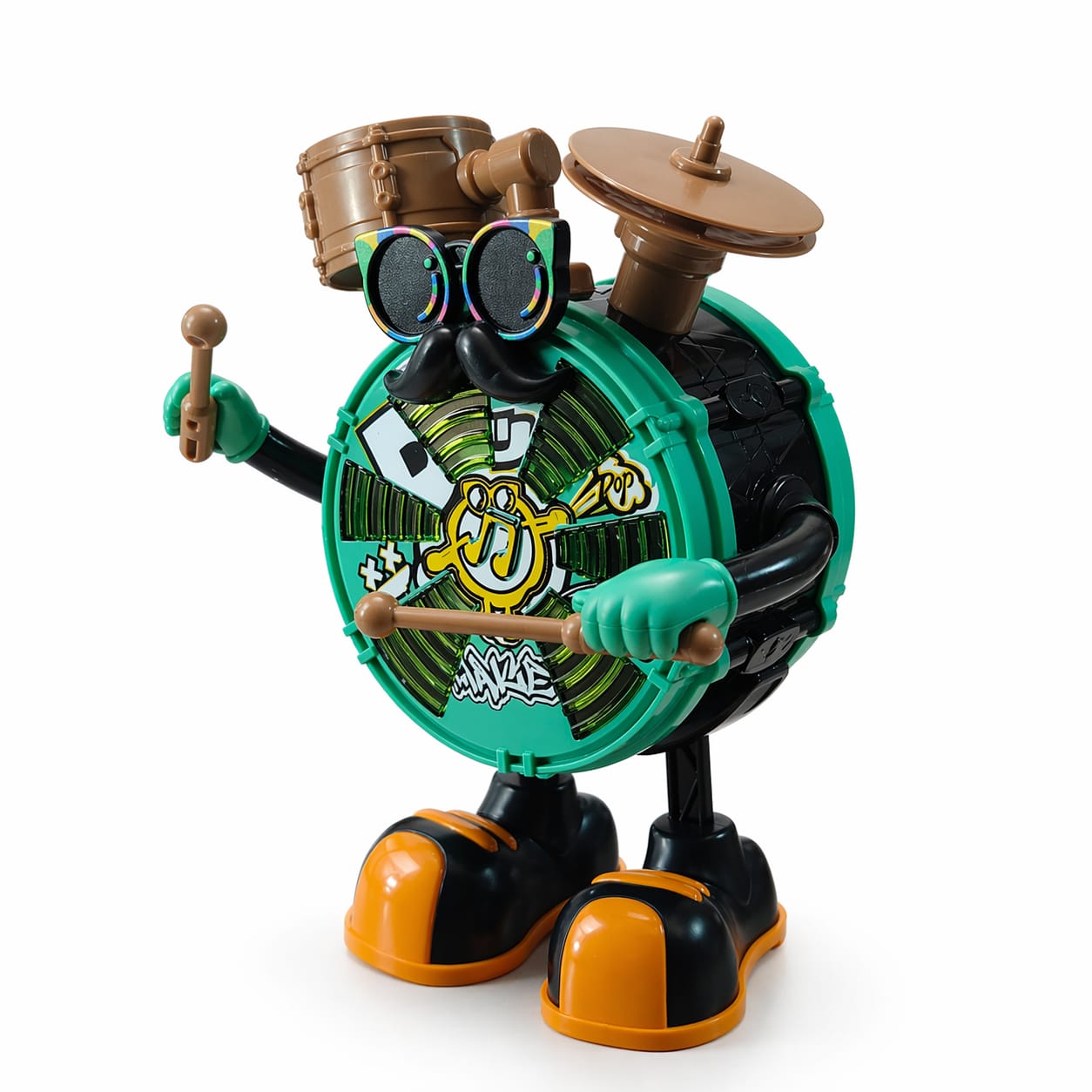 Mr. Jack Dancing Drum Toy with Lights & Music | Electric Moving Drum Toy for Kids | Interactive Musical Toy with Jazz Drum Beats