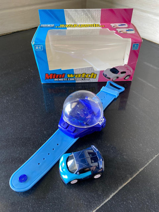 Mini Watch Remote Control Car – Wrist Watch RC Car Toy with Mini Racing Car