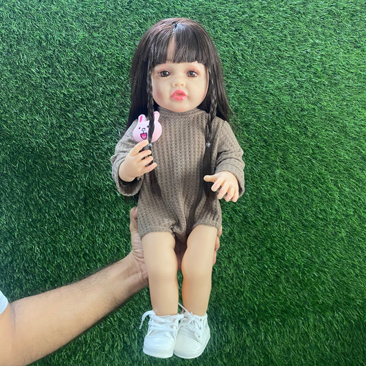 Interactive Crying & Laughing Realistic Baby Doll with Diaper – Soft Body Cute Doll Gift