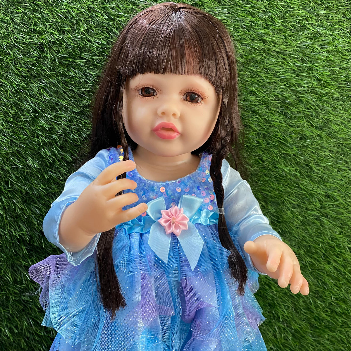 Interactive Crying & Laughing Realistic Baby Doll with Diaper – Soft Body Cute Doll Gift