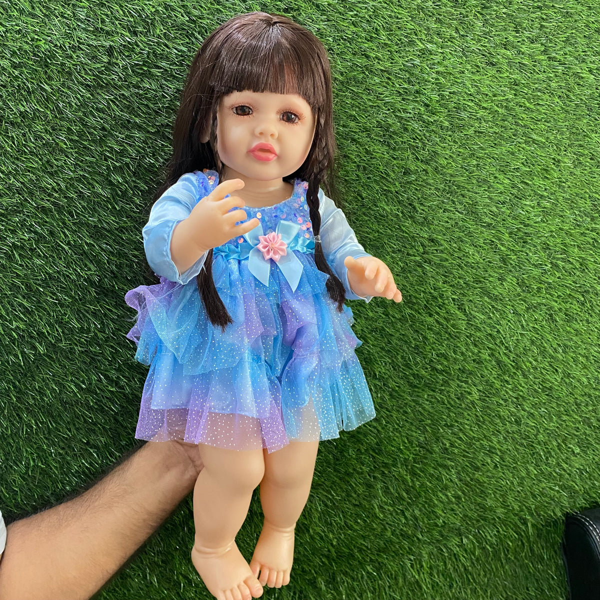 Interactive Crying & Laughing Realistic Baby Doll with Diaper – Soft Body Cute Doll Gift