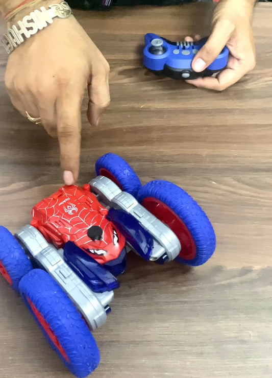 2.4GHz Deformation RC Stunt Car with Spray Mist & LED Lights | 360° Rotating Transforming Toy Car