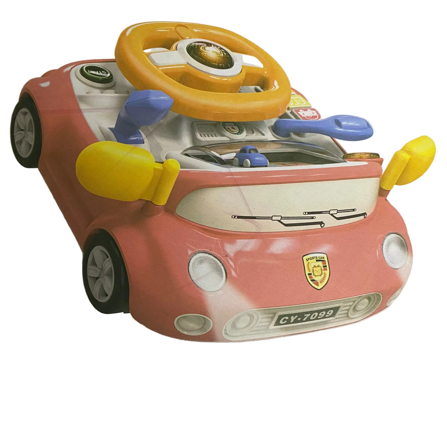 Multi-Function Traffic Steering Wheel Toy Car – Interactive Driving Simulator for Kids
