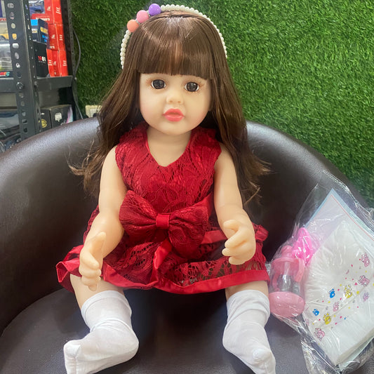 Reborn Silicone Baby Doll with Music & Accessories | Realistic Soft Silicone Doll for Kids