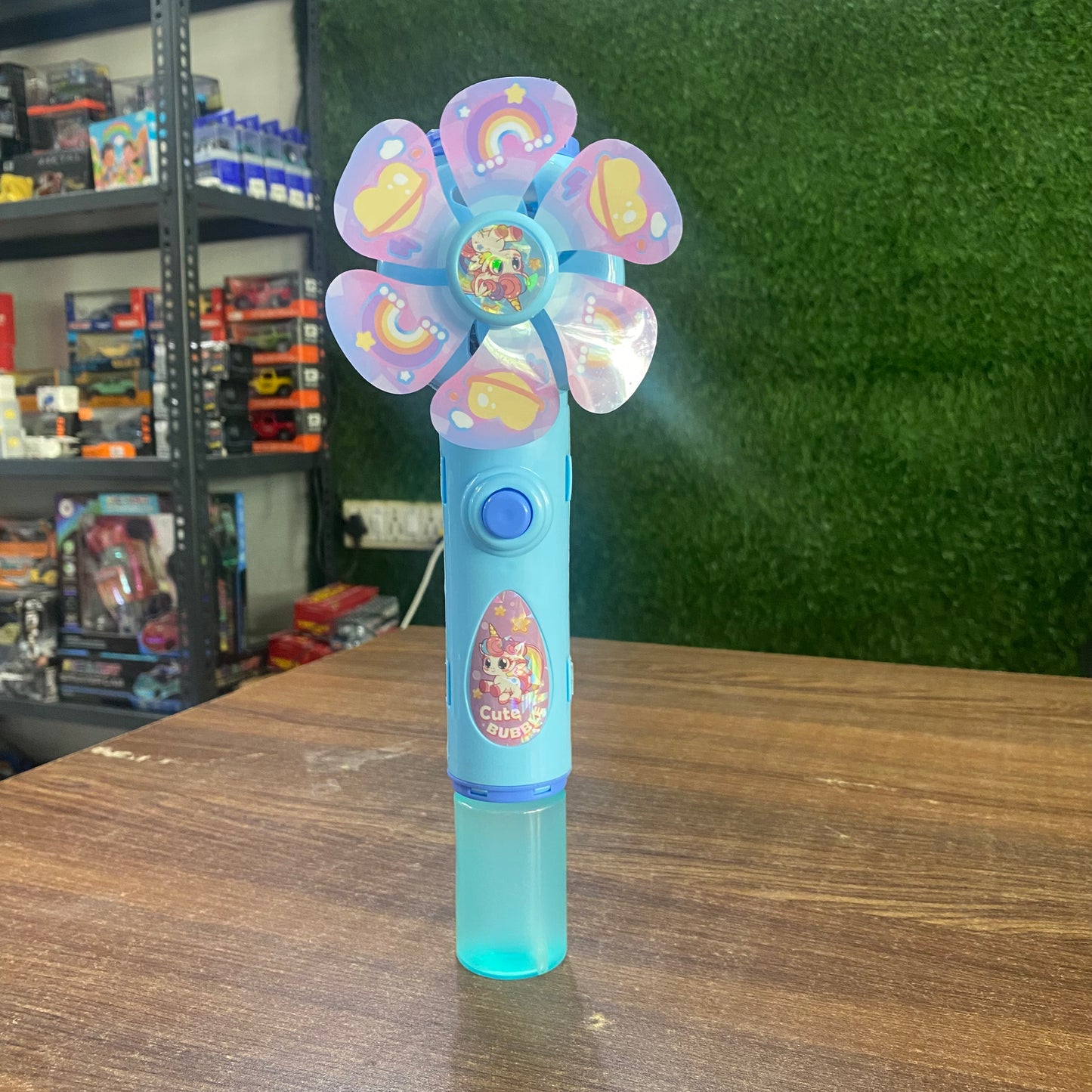 Windmill Bubble Stick Toy | Electric Bubble Maker with Colorful Lights | Kids Bubble Blower