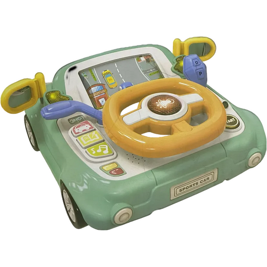 Multi-Function Traffic Steering Wheel Toy Car – Interactive Driving Simulator for Kids