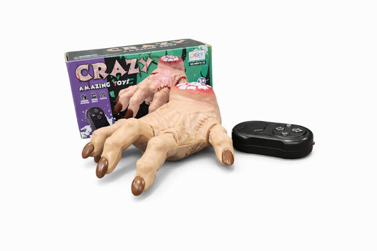 RC Crazy Zombie Hand Toy with Sound & Light – Remote Control Scary Prank Toy for Kids