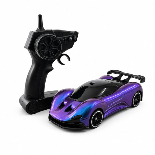 High-Speed 4WD RC Drift Car with RGB Lights & 3-Speed Control | Rechargeable Remote Control Racing Car