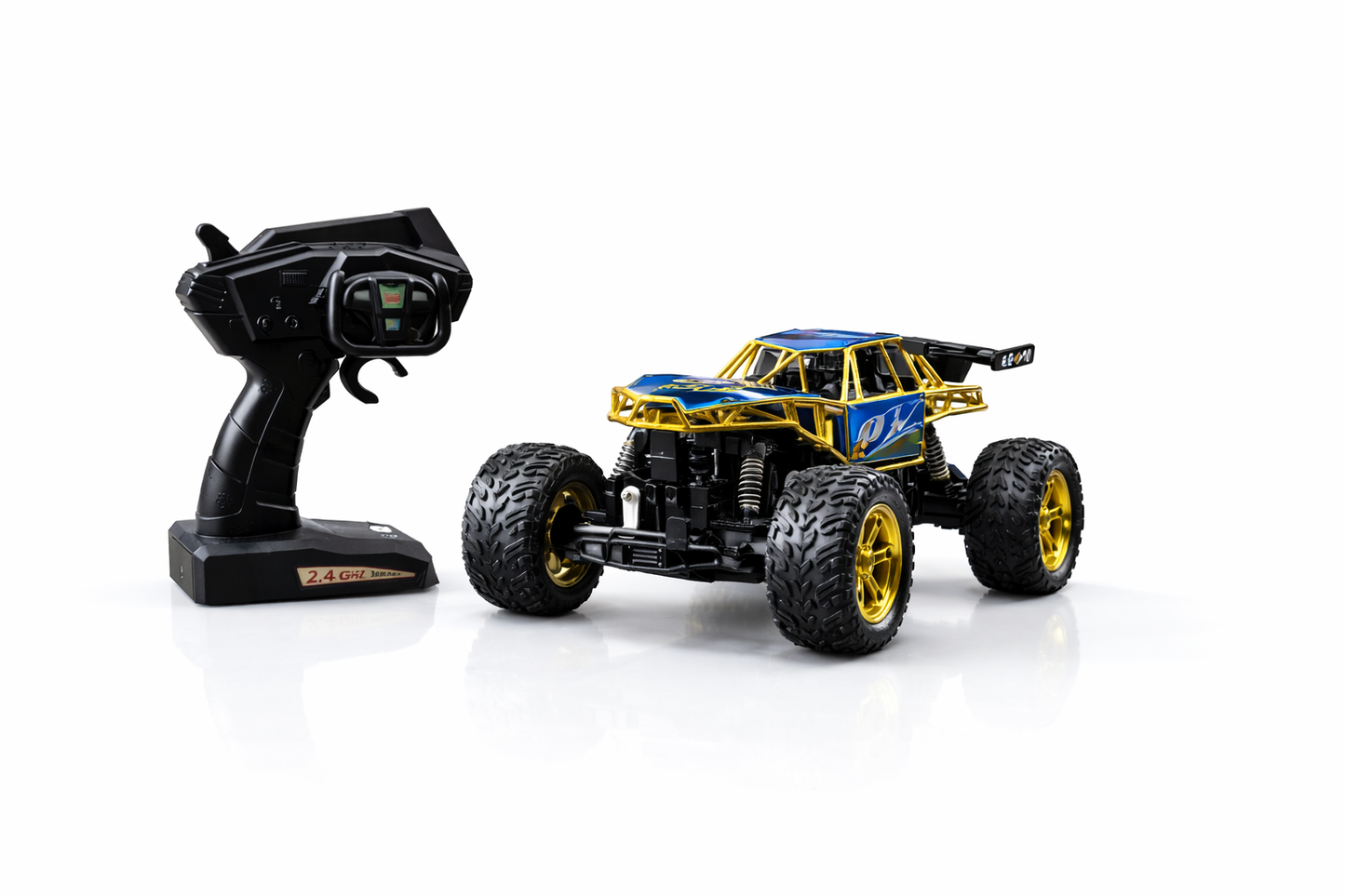 4x4 High-Speed RC Off-Road Car 30KM/H | 2.4GHz Remote Control Rock Crawler with LED Lights & Rechargeable Battery