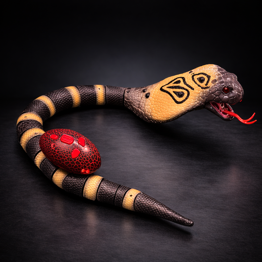Remote Control Cobra Snake Toy | Realistic Crawling Snake with LED Eyes