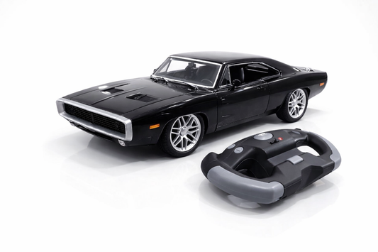 Dodge Charger Remote Control Sports Car Toy with Openable Doors & Lights