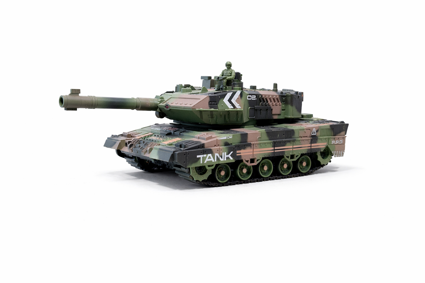 2.4GHz Remote Control Military Tank Toy with Light & Sound – RC Battle Army Tank