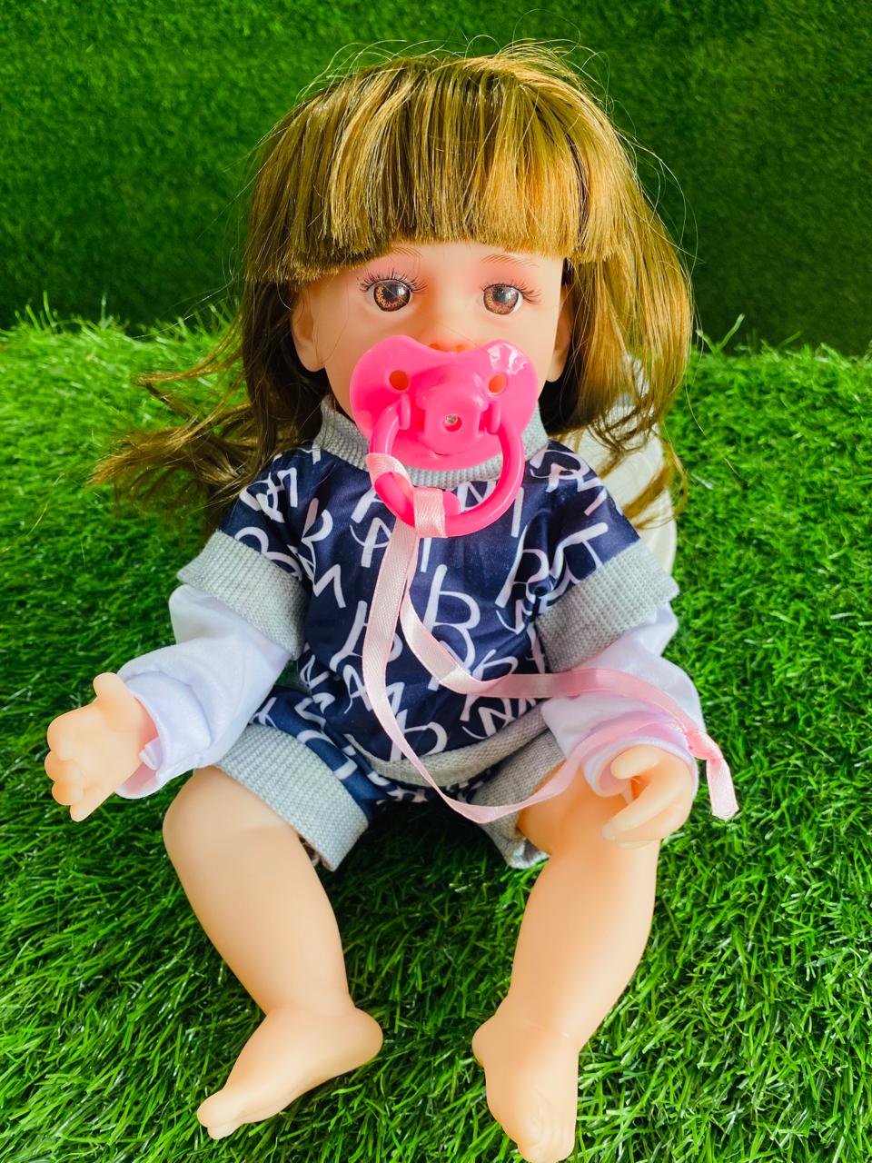 Lovely Baby Doll for Kids– Soft Body Realistic Girl Doll Toy with Cute Dress