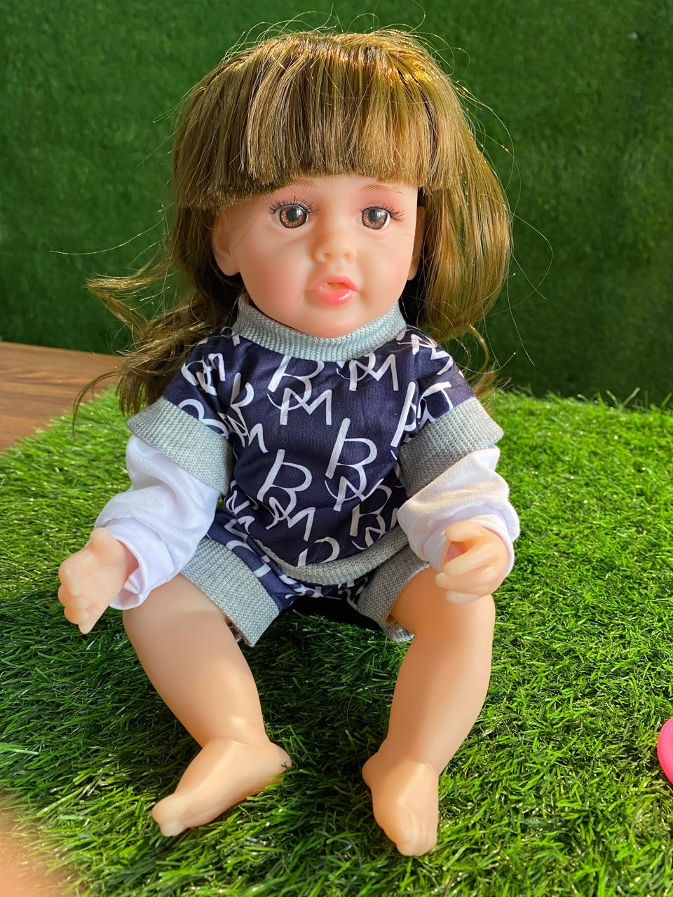 Lovely Baby Doll for Kids– Soft Body Realistic Girl Doll Toy with Cute Dress
