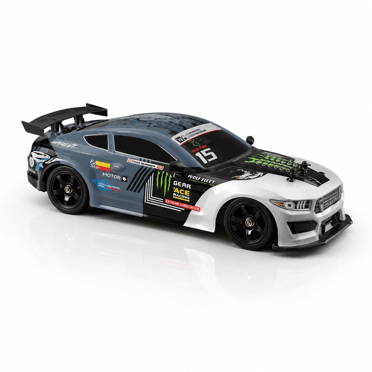 Drift Stunt RC Car 1:16 4WD 2.4G Remote Control Drift Racing Car with Smoke Spray & Replaceable Wheels