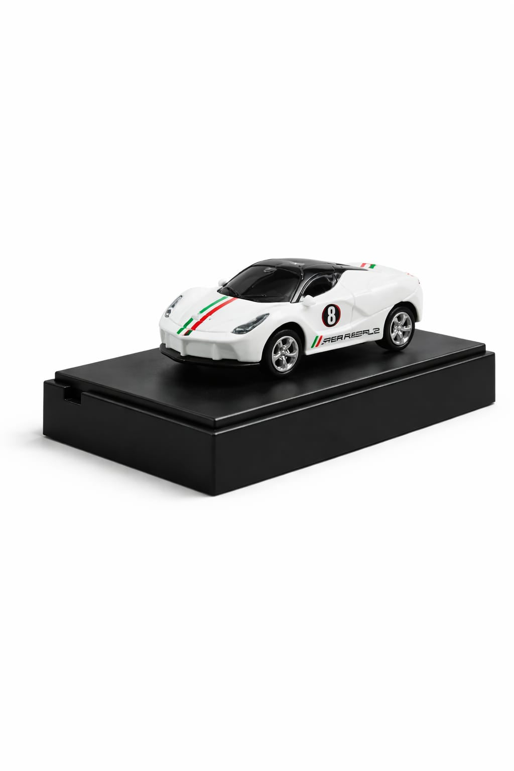 1:64 Scale Mini Rc ferrari car– 2.4GHz Remote Control Racing Car with Mobile App, LED Lights & Rechargeable battery (C-Type)