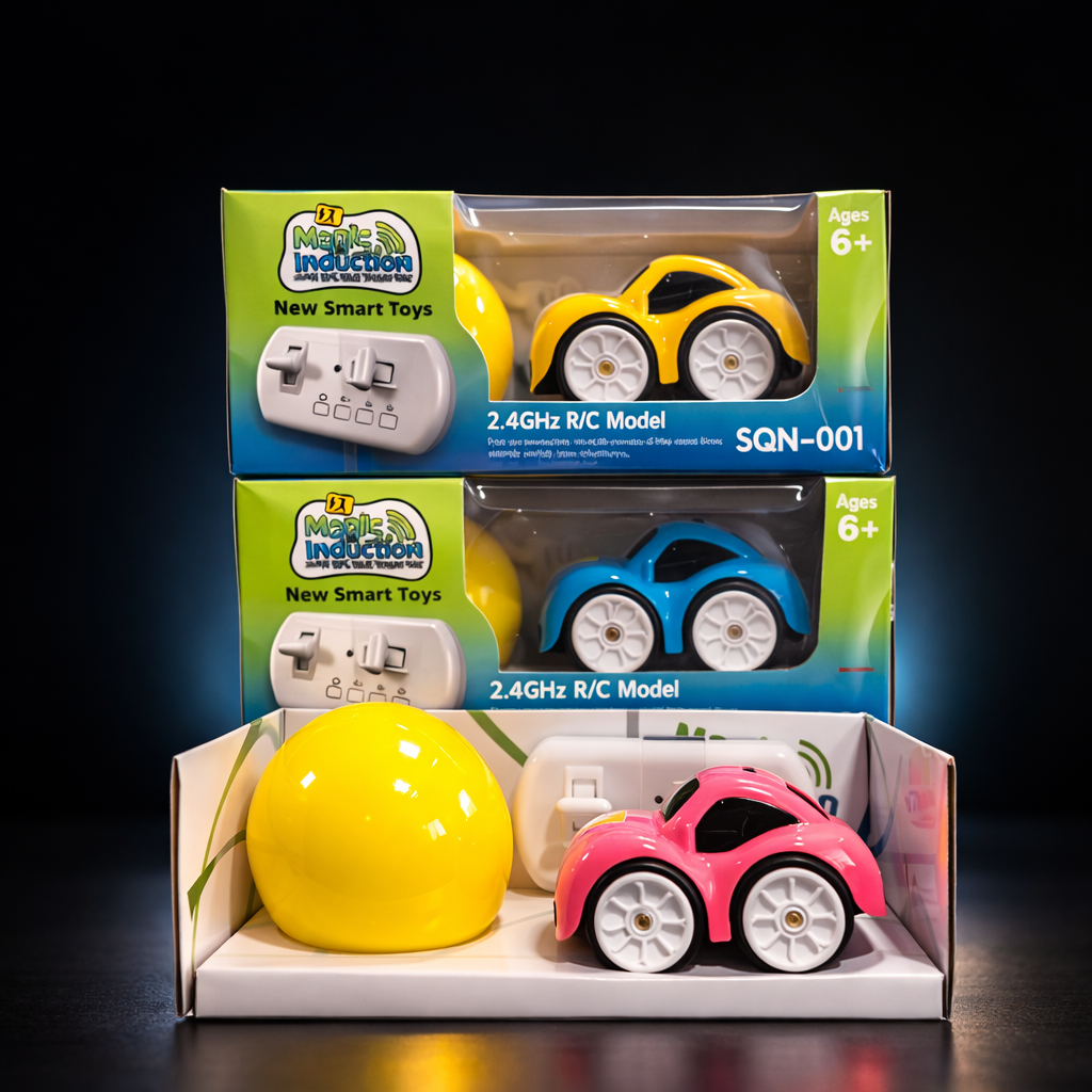 Smart  Sensor Mini Car for Kids |Magic Induction RC Track Car with Follow & Escape Mode, Remote Control Smart Line-Following Toy Car with Draw Track Sheet
