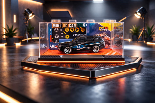 1:64 Mini Metal Remote Control Car with Type-C Charging | Classic Vintage Mini RC Car Toy
