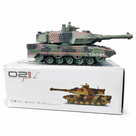 2.4GHz Remote Control Military Tank Toy with Light & Sound – RC Battle Army Tank