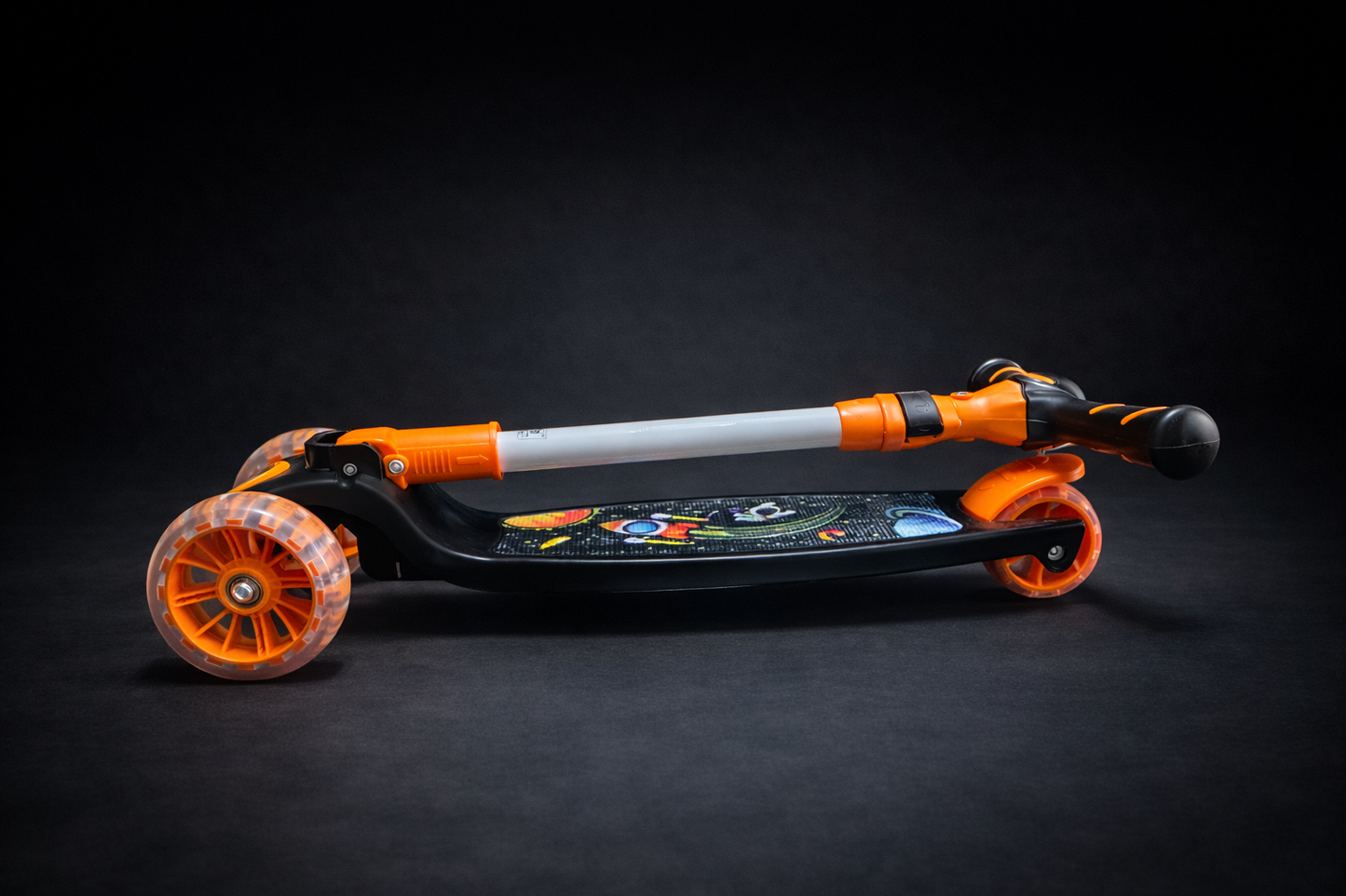 Kids Kick Scooter with Flashing LED Wheels | Adjustable 3-Wheel Scooter