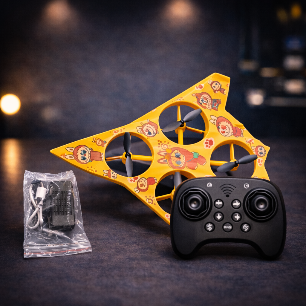 Flying Spinner Hand Sensor Drone Toy for Kids – 360° Rotating Mini Flying UFO Drone with LED Lights & Gesture Control