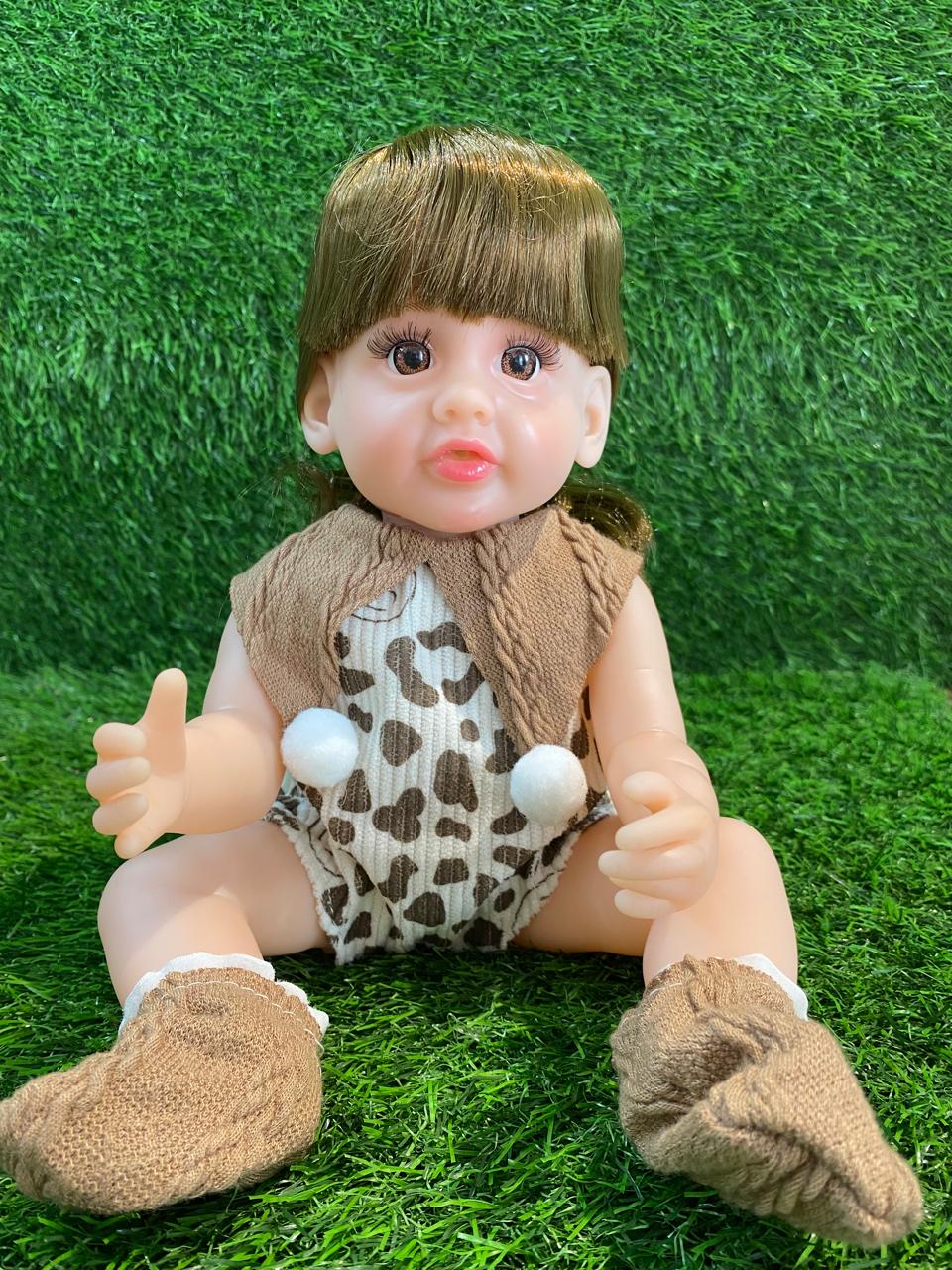 Lovely Baby Doll for Kids– Soft Body Realistic Girl Doll Toy with Cute Dress