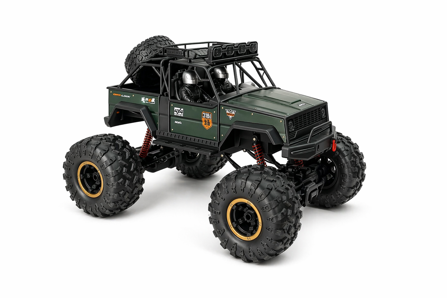 4x4 Off-Road Rock Crawler RC Car – 2.4GHz Remote Control Monster Truck with Big Tires for Kids & Adults