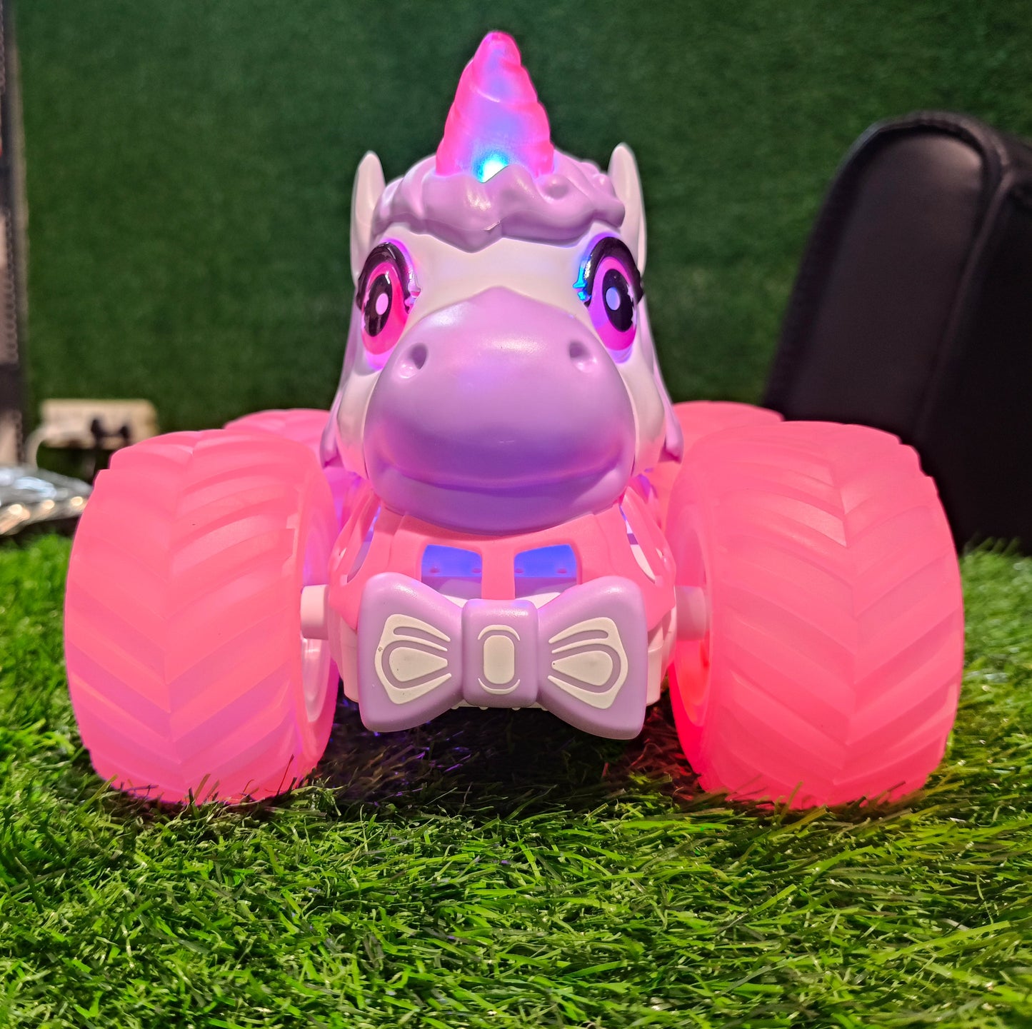 Remote Control Stunt Unicorn Car Toy | RC Unicorn with LED Lights, Music & 360° Rotation for Kids
