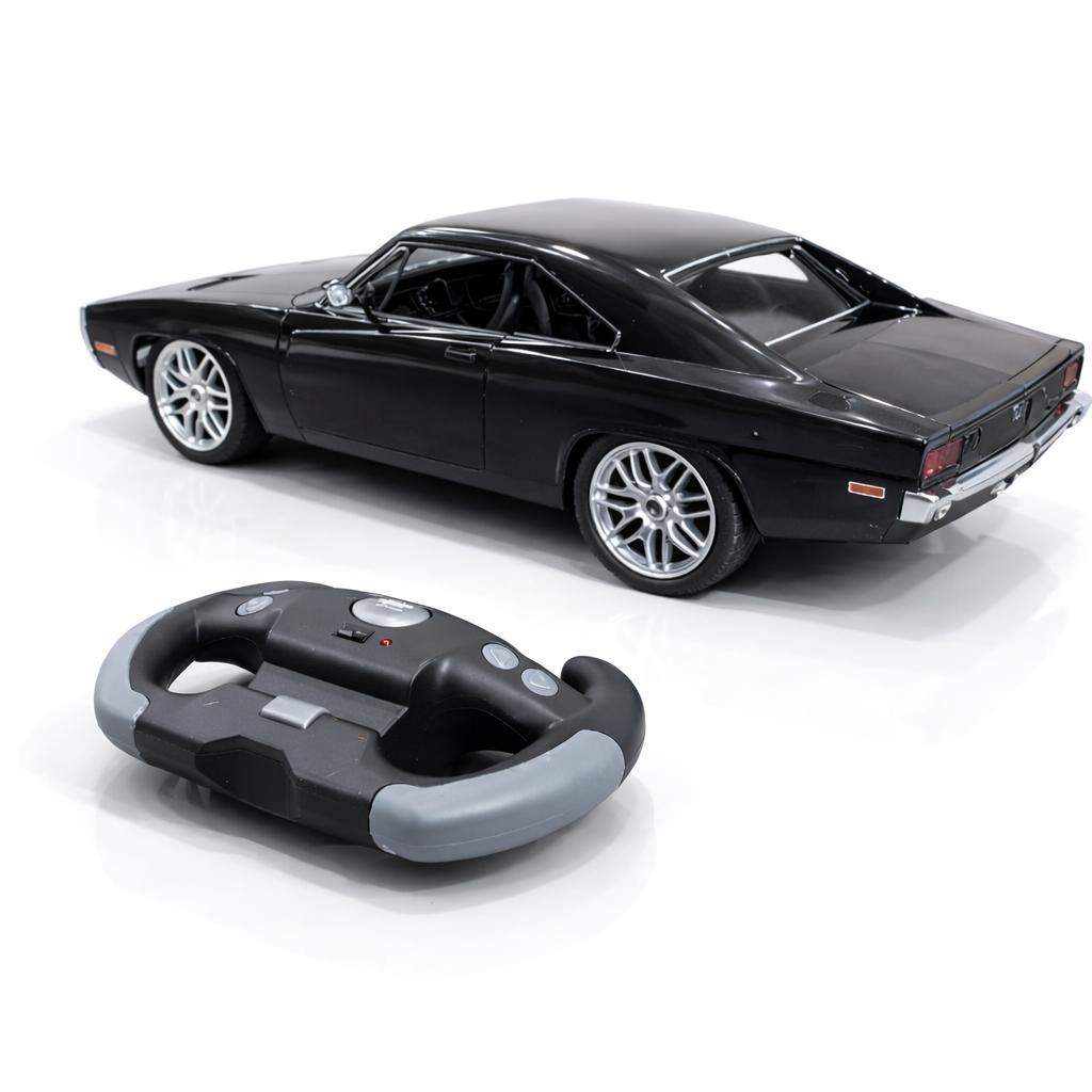 Dodge Charger Remote Control Sports Car Toy with Openable Doors & Lights