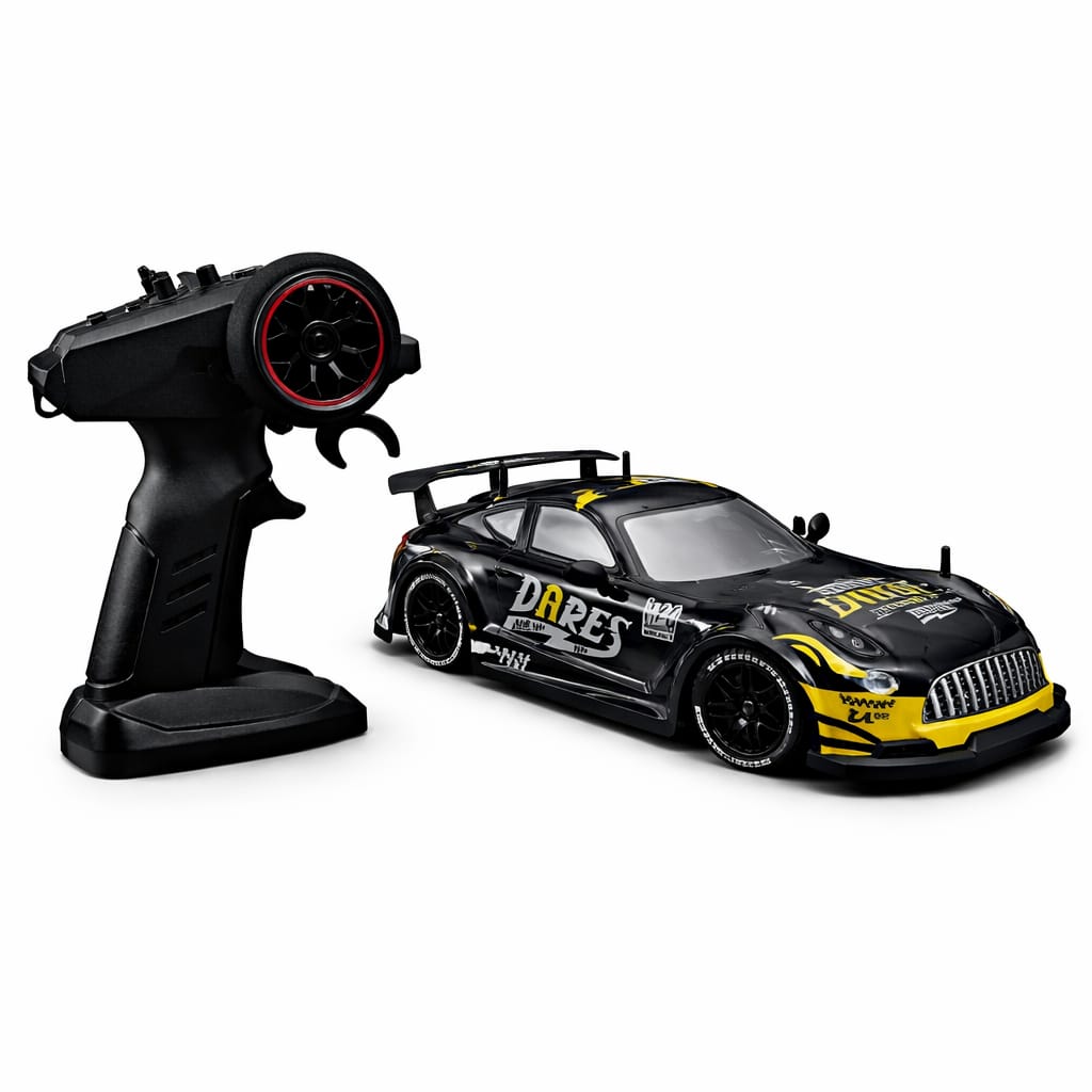 40 km HIGH SPEED RC Drift Car 2.4GHz Remote Control Racing Car with LED Lights & Replaceable Tires
