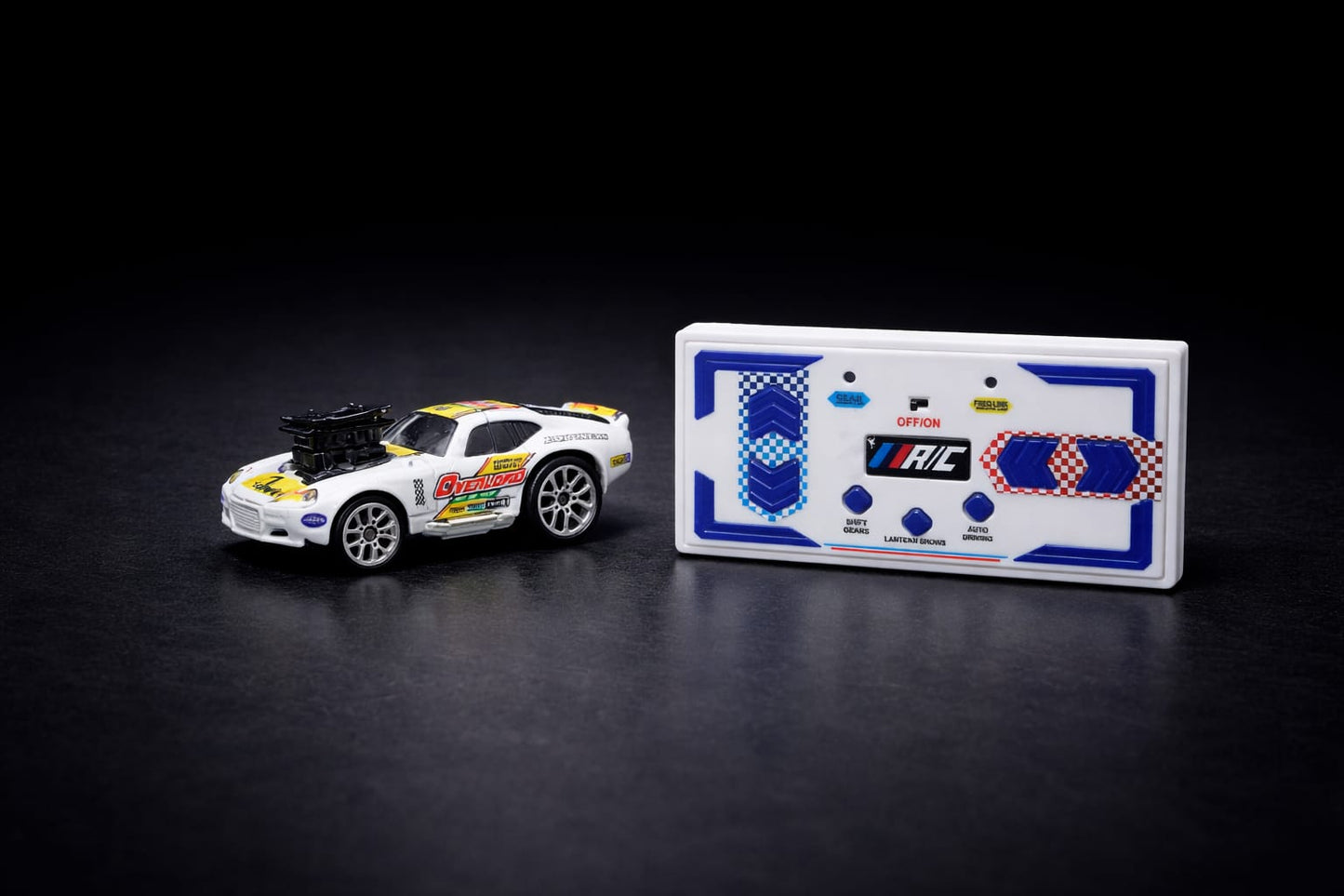 1:64 Scale Remote Control Metal Car  2.4GHz Mini Racing Car Toy with LED Lights & C Type Charging