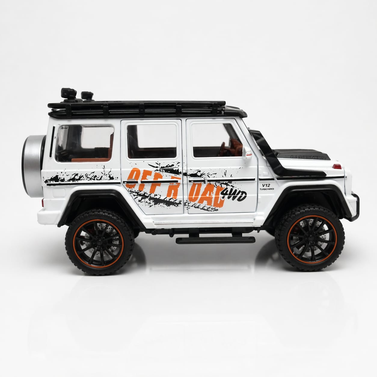 1:22 Scale 4WD Off-Road RC G Wagon Die Cast Model Car – 2.4GHz Remote Control SUV with Lights & Openable Doors