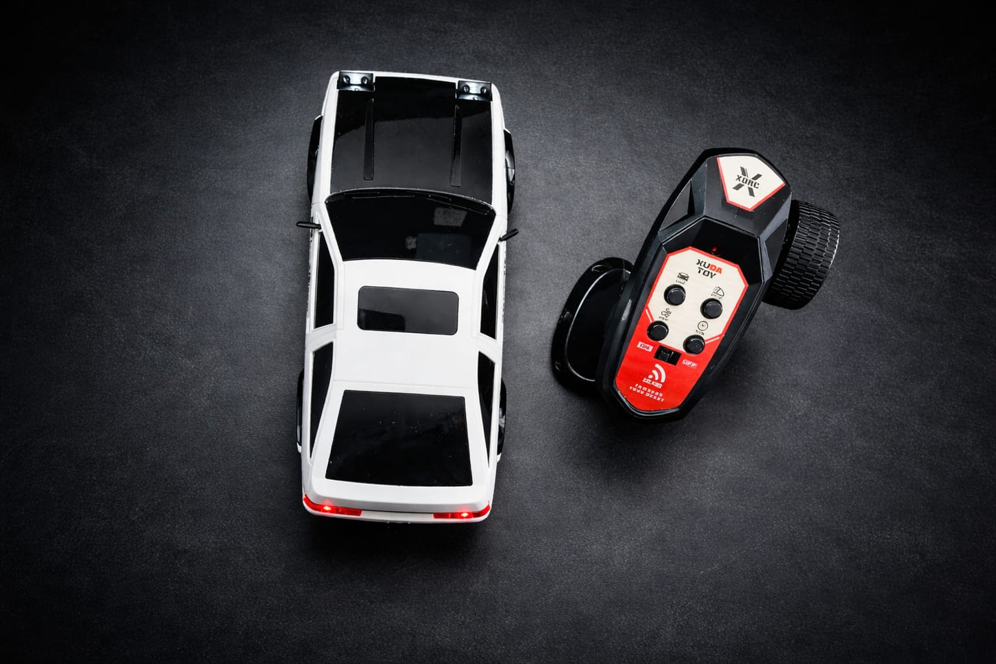 4WD  Speed Drift Racing X RC Car – 2.4GHz Remote Control Drift Car with Lights, Spare Tires & Road Blocks