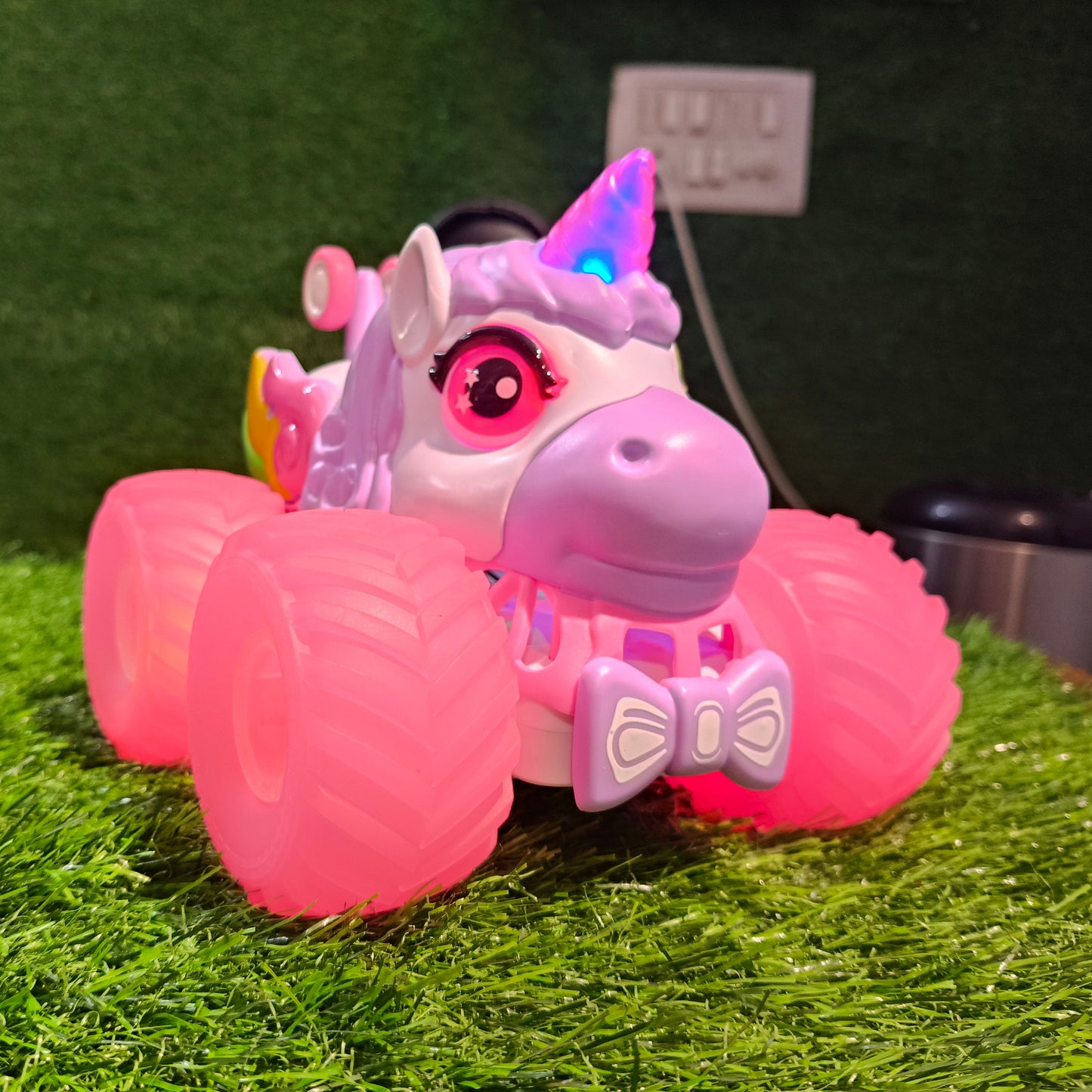 Remote Control Stunt Unicorn Car Toy | RC Unicorn with LED Lights, Music & 360° Rotation for Kids