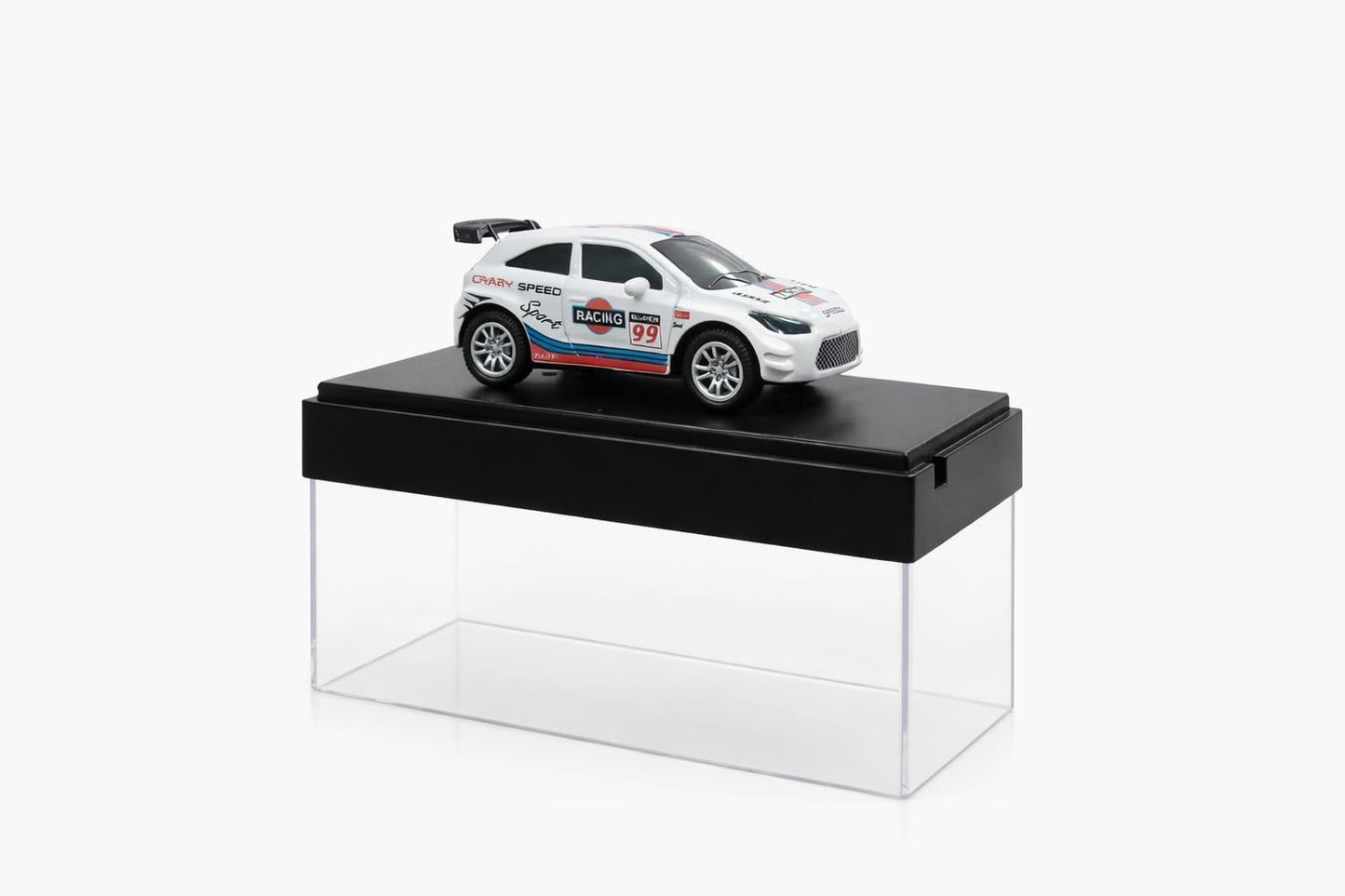 1:64 Scale Mini Rc Civic Car– 2.4GHz Remote & Mobile App Control Toy Car with LED Lights & Rechargeable Battery (C - type Charging)
