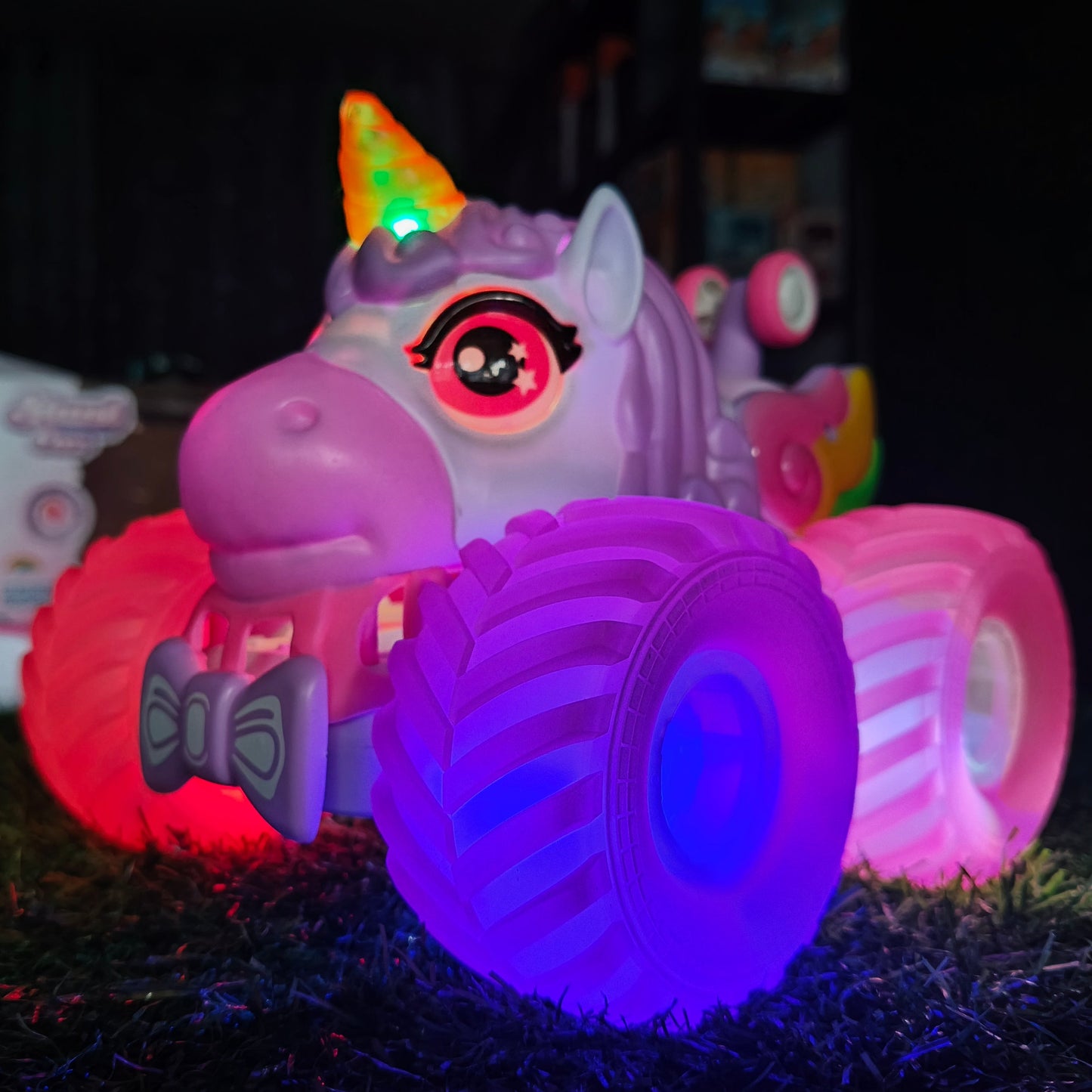Remote Control Stunt Unicorn Car Toy | RC Unicorn with LED Lights, Music & 360° Rotation for Kids