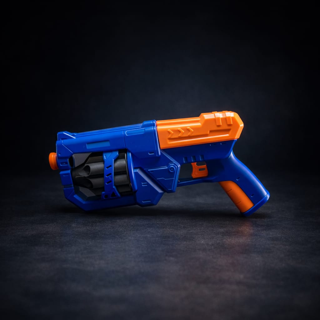 Kids Target Shooting Toy Set – Foam Dart Gun with Moving Target Vehicle