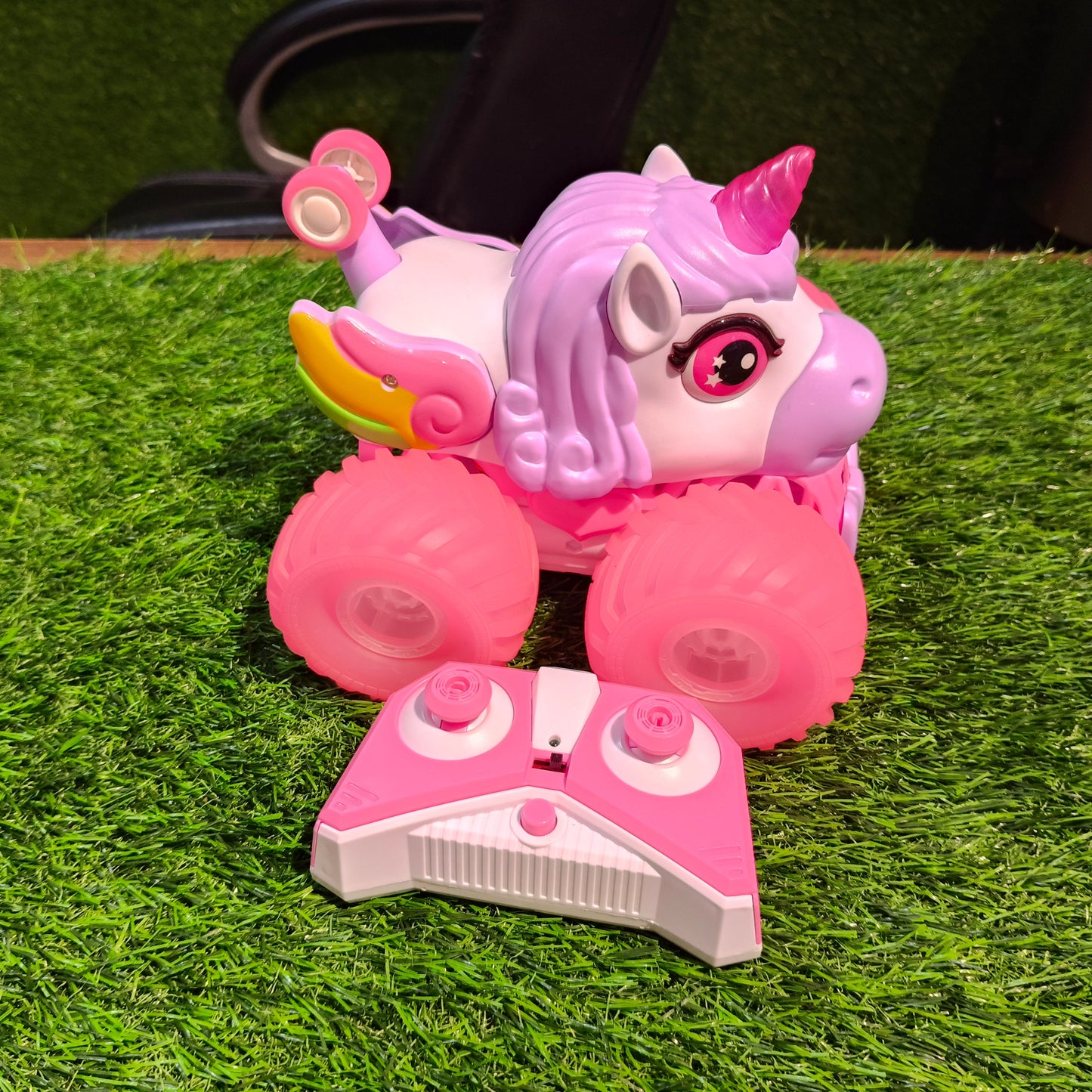 Remote Control Stunt Unicorn Car Toy | RC Unicorn with LED Lights, Music & 360° Rotation for Kids