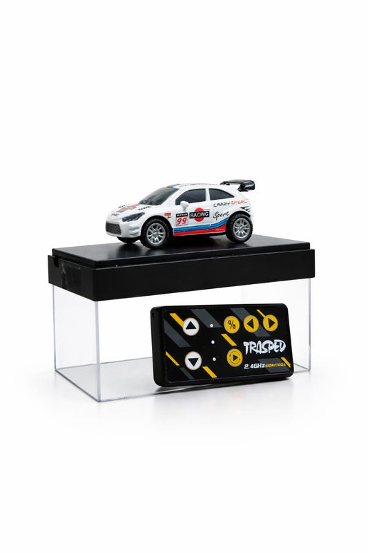 1:64 Scale Mini Rc Civic Car– 2.4GHz Remote & Mobile App Control Toy Car with LED Lights & Rechargeable Battery (C - type Charging)