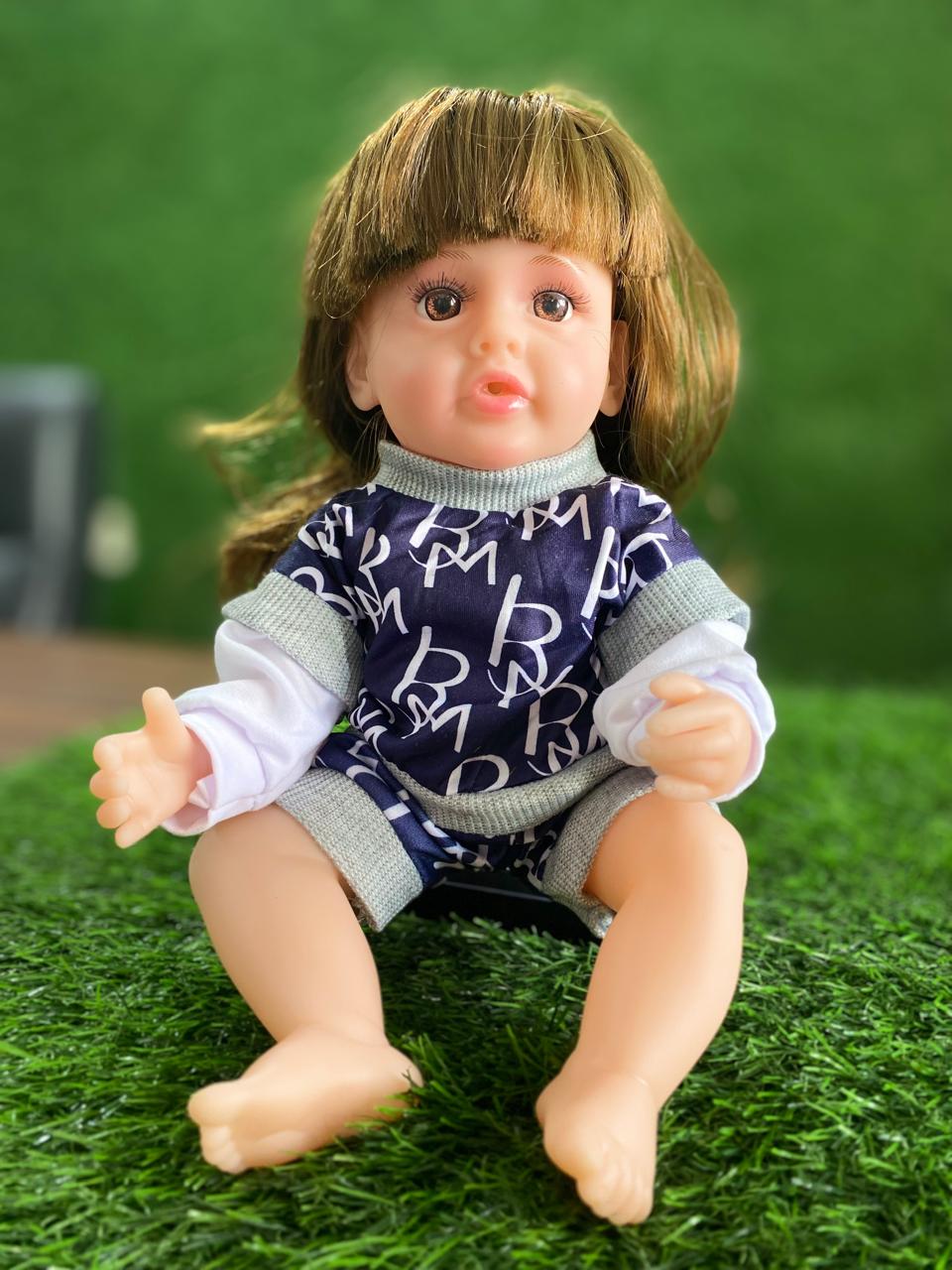 Lovely Baby Doll for Kids– Soft Body Realistic Girl Doll Toy with Cute Dress