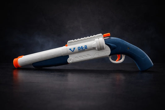Blast Soft Bullet Toy Gun with Double Barrel | EVA Foam Dart Blaster for Kids | Long Distance Shooting Toy | Safe Kids Play Gun