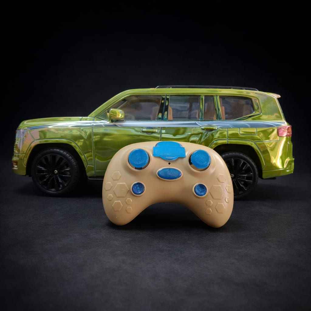 Cross Country RC SUV Car with App Control, Lights & Dual Spray | Off-Road Remote Control Toy Car