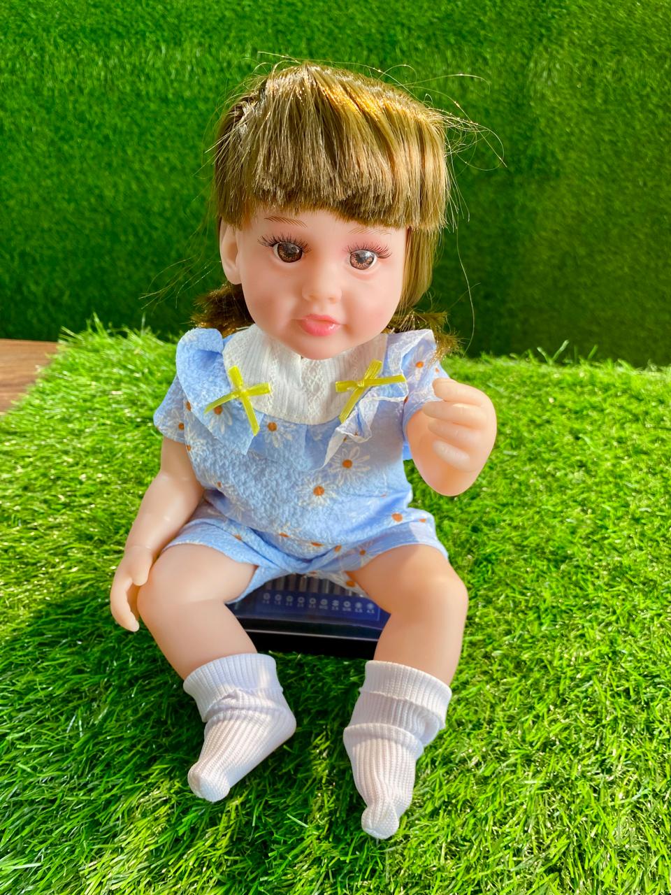 Lovely Baby Doll for Kids– Soft Body Realistic Girl Doll Toy with Cute Dress